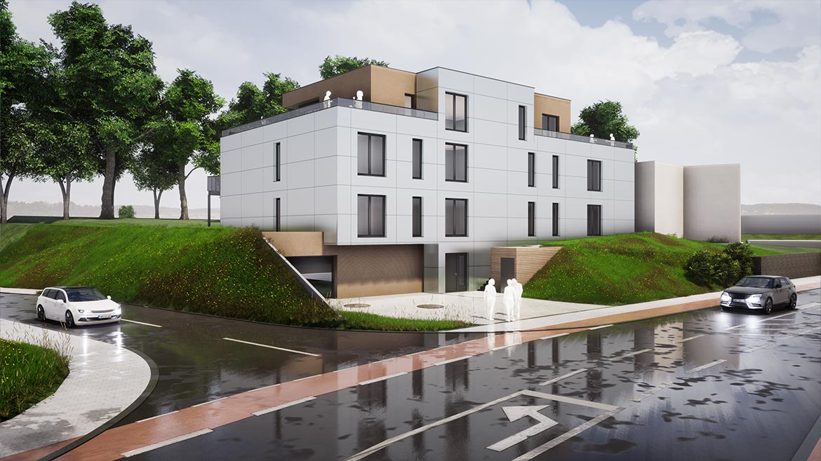 Neubau eines Mehrfamilienhauses in Hückelhoven - Architekturbüro Wolfgang Emondts in Hückelhoven